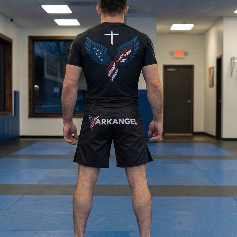 Shorts plus Short Sleeve Rash Guard bundle